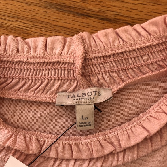 Talbots Soft Pink Ruffled Blouse - Picture 2 of 4